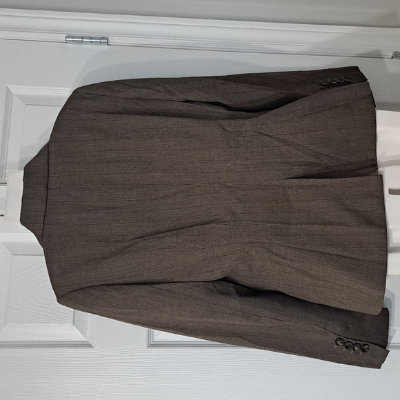 Merona Wool Blend Taupe Brown Lined Blazer 12 - Picture 2 of 8